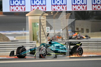 2022-03-17 - 18 STROLL Lance (can), Aston Martin F1 Team AMR22, action during the Formula 1 Gulf Air Bahrain Grand Prix 2022, 1st round of the 2022 FIA Formula One World Championship, on the Bahrain International Circuit, from March 18 to 20, 2022 in Sakhir, Bahrain - FORMULA 1 GULF AIR BAHRAIN GRAND PRIX 2022, 1ST ROUND OF THE 2022 FIA FORMULA ONE WORLD CHAMPIONSHIP - FORMULA 1 - MOTORS
