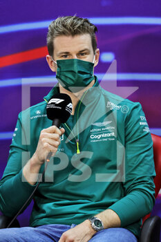 2022-03-18 - HULKENBERG Nico (ger), Reserve Driver of Aston Martin F1 Team, portrait press conference during the Formula 1 Gulf Air Bahrain Grand Prix 2022, 1st round of the 2022 FIA Formula One World Championship, on the Bahrain International Circuit, from March 18 to 20, 2022 in Sakhir, Bahrain - FORMULA 1 GULF AIR BAHRAIN GRAND PRIX 2022, 1ST ROUND OF THE 2022 FIA FORMULA ONE WORLD CHAMPIONSHIP - FORMULA 1 - MOTORS