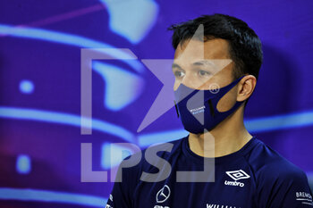 2022-03-18 - ALBON Alexander (tha), Williams Racing FW44, portraitt press conference during the Formula 1 Gulf Air Bahrain Grand Prix 2022, 1st round of the 2022 FIA Formula One World Championship, on the Bahrain International Circuit, from March 18 to 20, 2022 in Sakhir, Bahrain - FORMULA 1 GULF AIR BAHRAIN GRAND PRIX 2022, 1ST ROUND OF THE 2022 FIA FORMULA ONE WORLD CHAMPIONSHIP - FORMULA 1 - MOTORS