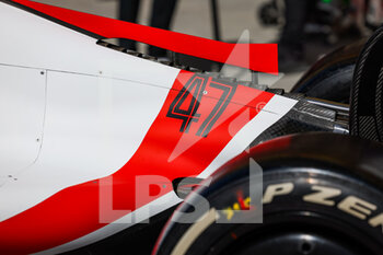 2022-03-18 - Haas F1 Team VF-22 Ferrari, Mechanical detail of the engine cover during the Formula 1 Gulf Air Bahrain Grand Prix 2022, 1st round of the 2022 FIA Formula One World Championship, on the Bahrain International Circuit, from March 18 to 20, 2022 in Sakhir, Bahrain - FORMULA 1 GULF AIR BAHRAIN GRAND PRIX 2022, 1ST ROUND OF THE 2022 FIA FORMULA ONE WORLD CHAMPIONSHIP - FORMULA 1 - MOTORS
