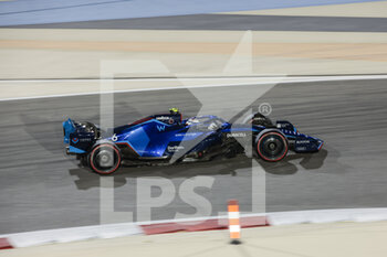 2022-03-18 - 06 LATIFI Nicholas (can), Williams Racing FW44, action during the Formula 1 Gulf Air Bahrain Grand Prix 2022, 1st round of the 2022 FIA Formula One World Championship, on the Bahrain International Circuit, from March 18 to 20, 2022 in Sakhir, Bahrain - FORMULA 1 GULF AIR BAHRAIN GRAND PRIX 2022, 1ST ROUND OF THE 2022 FIA FORMULA ONE WORLD CHAMPIONSHIP - FORMULA 1 - MOTORS