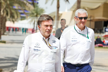 2022-03-20 - CAPITO Jost, Chief Executive Officer of Williams Racing, SAVAGE Matthew, Chairman of Dorilton Capital, during the Formula 1 Gulf Air Bahrain Grand Prix 2022, 1st round of the 2022 FIA Formula One World Championship, on the Bahrain International Circuit, from March 18 to 20, 2022 in Sakhir, Bahrain - FORMULA 1 GULF AIR BAHRAIN GRAND PRIX 2022, 1ST ROUND OF THE 2022 FIA FORMULA ONE WORLD CHAMPIONSHIP - FORMULA 1 - MOTORS