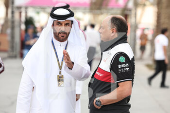 2022-03-20 - BEN SULAYEM Mohammed (uae), President of the FIA, portrait VASSEUR Frederic (fra), Team Principal of Alfa Romeo F1 Team ORLEN, portrait during the Formula 1 Gulf Air Bahrain Grand Prix 2022, 1st round of the 2022 FIA Formula One World Championship, on the Bahrain International Circuit, from March 18 to 20, 2022 in Sakhir, Bahrain - FORMULA 1 GULF AIR BAHRAIN GRAND PRIX 2022, 1ST ROUND OF THE 2022 FIA FORMULA ONE WORLD CHAMPIONSHIP - FORMULA 1 - MOTORS