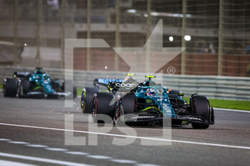 2022-03-20 - 27 HULKENBERG Nico (ger), Aston Martin F1 Team AMR22, action during the Formula 1 Gulf Air Bahrain Grand Prix 2022, 1st round of the 2022 FIA Formula One World Championship, on the Bahrain International Circuit, from March 18 to 20, 2022 in Sakhir, Bahrain - FORMULA 1 GULF AIR BAHRAIN GRAND PRIX 2022, 1ST ROUND OF THE 2022 FIA FORMULA ONE WORLD CHAMPIONSHIP - FORMULA 1 - MOTORS
