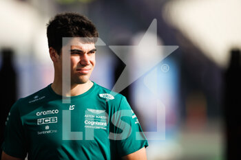 2022-03-24 - STROLL Lance (can), Aston Martin F1 Team AMR22, portrait during the Formula 1 TSC Saudi Arabian Grand Prix 2022, 2nd round of the 2022 FIA Formula One World Championship, on the Jeddah Corniche Circuit, from March 25 to 27, 2022 in Jeddah, Saudi Arabia - FORMULA 1 TSC SAUDI ARABIAN GRAND PRIX 2022, 2ND ROUND OF THE 2022 FIA FORMULA ONE WORLD CHAMPIONSHIP - FORMULA 1 - MOTORS