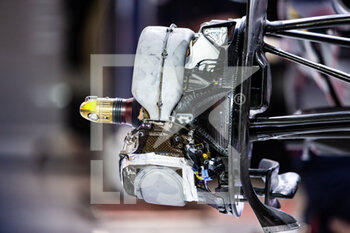 2022-03-24 - Red Bull Racing Honda RB18, mechanical detail during the Formula 1 TSC Saudi Arabian Grand Prix 2022, 2nd round of the 2022 FIA Formula One World Championship, on the Jeddah Corniche Circuit, from March 25 to 27, 2022 in Jeddah, Saudi Arabia - FORMULA 1 TSC SAUDI ARABIAN GRAND PRIX 2022, 2ND ROUND OF THE 2022 FIA FORMULA ONE WORLD CHAMPIONSHIP - FORMULA 1 - MOTORS