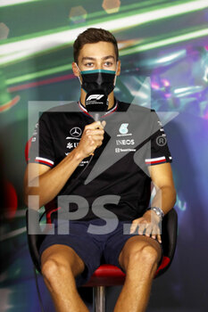 2022-03-25 - RUSSELL George (gbr), Mercedes AMG F1 Team W13, portrait, press conference during the Formula 1 STC Saudi Arabian Grand Prix 2022, 2nd round of the 2022 FIA Formula One World Championship, on the Jeddah Corniche Circuit, from March 25 to 27, 2022 in Jeddah, Saudi Arabia - FORMULA 1 STC SAUDI ARABIAN GRAND PRIX 2022, 2ND ROUND OF THE 2022 FIA FORMULA ONE WORLD CHAMPIONSHIP - FORMULA 1 - MOTORS