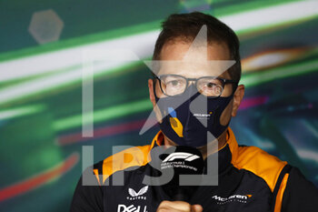 2022-03-26 - SEIDL Andreas, Team Principal of McLaren F1 Team, portrait, Team Principal press conference during the Formula 1 STC Saudi Arabian Grand Prix 2022, 2nd round of the 2022 FIA Formula One World Championship, on the Jeddah Corniche Circuit, from March 25 to 27, 2022 in Jeddah, Saudi Arabia - FORMULA 1 STC SAUDI ARABIAN GRAND PRIX 2022, 2ND ROUND OF THE 2022 FIA FORMULA ONE WORLD CHAMPIONSHIP - FORMULA 1 - MOTORS