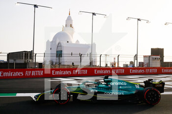 2022-03-26 - 18 STROLL Lance (can), Aston Martin F1 Team AMR22, action during the Formula 1 STC Saudi Arabian Grand Prix 2022, 2nd round of the 2022 FIA Formula One World Championship, on the Jeddah Corniche Circuit, from March 25 to 27, 2022 in Jeddah, Saudi Arabia - FORMULA 1 STC SAUDI ARABIAN GRAND PRIX 2022, 2ND ROUND OF THE 2022 FIA FORMULA ONE WORLD CHAMPIONSHIP - FORMULA 1 - MOTORS