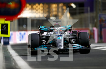2022-03-26 - 63 RUSSELL George (gbr), Mercedes AMG F1 Team W13, action during the Formula 1 STC Saudi Arabian Grand Prix 2022, 2nd round of the 2022 FIA Formula One World Championship, on the Jeddah Corniche Circuit, from March 25 to 27, 2022 in Jeddah, Saudi Arabia - FORMULA 1 STC SAUDI ARABIAN GRAND PRIX 2022, 2ND ROUND OF THE 2022 FIA FORMULA ONE WORLD CHAMPIONSHIP - FORMULA 1 - MOTORS