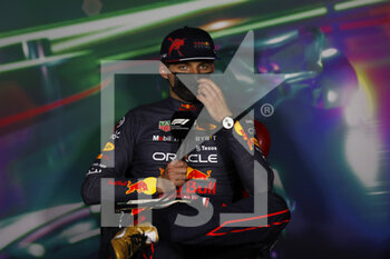 2022-03-27 - VERSTAPPEN Max (ned), Red Bull Racing RB18, portrait, post race press conference during the Formula 1 STC Saudi Arabian Grand Prix 2022, 2nd round of the 2022 FIA Formula One World Championship, on the Jeddah Corniche Circuit, from March 25 to 27, 2022 in Jeddah, Saudi Arabia - FORMULA 1 STC SAUDI ARABIAN GRAND PRIX 2022, 2ND ROUND OF THE 2022 FIA FORMULA ONE WORLD CHAMPIONSHIP - FORMULA 1 - MOTORS
