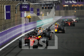 2022-03-27 - 16 LECLERC Charles (mco), Scuderia Ferrari F1-75, action during the Formula 1 STC Saudi Arabian Grand Prix 2022, 2nd round of the 2022 FIA Formula One World Championship, on the Jeddah Corniche Circuit, from March 25 to 27, 2022 in Jeddah, Saudi Arabia - FORMULA 1 STC SAUDI ARABIAN GRAND PRIX 2022, 2ND ROUND OF THE 2022 FIA FORMULA ONE WORLD CHAMPIONSHIP - FORMULA 1 - MOTORS