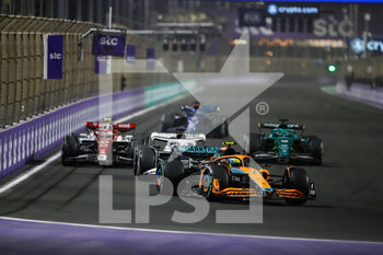 2022-03-27 - 04 NORRIS Lando (gbr), McLaren F1 Team MCL36, action during the Formula 1 STC Saudi Arabian Grand Prix 2022, 2nd round of the 2022 FIA Formula One World Championship, on the Jeddah Corniche Circuit, from March 25 to 27, 2022 in Jeddah, Saudi Arabia - FORMULA 1 STC SAUDI ARABIAN GRAND PRIX 2022, 2ND ROUND OF THE 2022 FIA FORMULA ONE WORLD CHAMPIONSHIP - FORMULA 1 - MOTORS