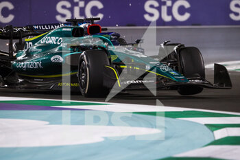 2022-03-27 - Contact between 18 STROLL Lance (can), Aston Martin F1 Team AMR22, 23 ALBON Alexander (tha), Williams Racing FW44, action during the Formula 1 STC Saudi Arabian Grand Prix 2022, 2nd round of the 2022 FIA Formula One World Championship, on the Jeddah Corniche Circuit, from March 25 to 27, 2022 in Jeddah, Saudi Arabia - FORMULA 1 STC SAUDI ARABIAN GRAND PRIX 2022, 2ND ROUND OF THE 2022 FIA FORMULA ONE WORLD CHAMPIONSHIP - FORMULA 1 - MOTORS