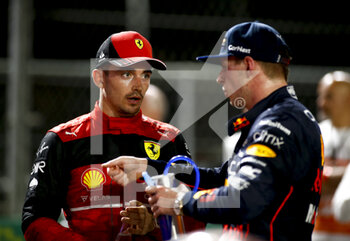 2022-03-27 - LECLERC Charles (mco), Scuderia Ferrari F1-75, VERSTAPPEN Max (ned), Red Bull Racing RB18, portrait during the Formula 1 STC Saudi Arabian Grand Prix 2022, 2nd round of the 2022 FIA Formula One World Championship, on the Jeddah Corniche Circuit, from March 25 to 27, 2022 in Jeddah, Saudi Arabia - FORMULA 1 STC SAUDI ARABIAN GRAND PRIX 2022, 2ND ROUND OF THE 2022 FIA FORMULA ONE WORLD CHAMPIONSHIP - FORMULA 1 - MOTORS