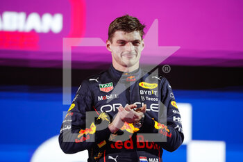 2022-03-27 - podium VERSTAPPEN Max (ned), Red Bull Racing RB18, portrait during the Formula 1 STC Saudi Arabian Grand Prix 2022, 2nd round of the 2022 FIA Formula One World Championship, on the Jeddah Corniche Circuit, from March 25 to 27, 2022 in Jeddah, Saudi Arabia - FORMULA 1 STC SAUDI ARABIAN GRAND PRIX 2022, 2ND ROUND OF THE 2022 FIA FORMULA ONE WORLD CHAMPIONSHIP - FORMULA 1 - MOTORS