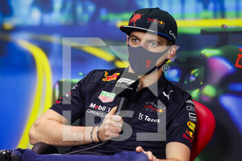 2022-04-08 - VERSTAPPEN Max (ned), Red Bull Racing RB18, portrait, press conference during the Formula 1 Heineken Australian Grand Prix 2022, 3rd round of the 2022 FIA Formula One World Championship, on the Albert Park Circuit, from April 8 to 10, 2022 in Melbourne, Australia - FORMULA 1 HEINEKEN AUSTRALIAN GRAND PRIX 2022, 3RD ROUND OF THE 2022 FIA FORMULA ONE WORLD CHAMPIONSHIP - FORMULA 1 - MOTORS