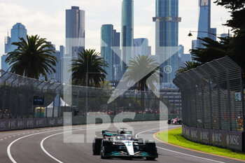 2022-04-08 - 63 RUSSELL George (gbr), Mercedes AMG F1 Team W13, action during the Formula 1 Heineken Australian Grand Prix 2022, 3rd round of the 2022 FIA Formula One World Championship, on the Albert Park Circuit, from April 8 to 10, 2022 in Melbourne, Australia - FORMULA 1 HEINEKEN AUSTRALIAN GRAND PRIX 2022, 3RD ROUND OF THE 2022 FIA FORMULA ONE WORLD CHAMPIONSHIP - FORMULA 1 - MOTORS