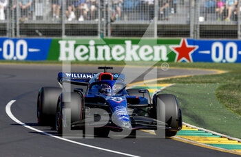 2022-04-08 - 23 ALBON Alexander (tha), Williams Racing FW44, action during the Formula 1 Heineken Australian Grand Prix 2022, 3rd round of the 2022 FIA Formula One World Championship, on the Albert Park Circuit, from April 8 to 10, 2022 in Melbourne, Australia - FORMULA 1 HEINEKEN AUSTRALIAN GRAND PRIX 2022, 3RD ROUND OF THE 2022 FIA FORMULA ONE WORLD CHAMPIONSHIP - FORMULA 1 - MOTORS