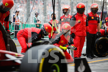 2022-04-08 - Scuderia Ferrari, ambiance mechanic, mecanicien during the Formula 1 Heineken Australian Grand Prix 2022, 3rd round of the 2022 FIA Formula One World Championship, on the Albert Park Circuit, from April 8 to 10, 2022 in Melbourne, Australia - FORMULA 1 HEINEKEN AUSTRALIAN GRAND PRIX 2022, 3RD ROUND OF THE 2022 FIA FORMULA ONE WORLD CHAMPIONSHIP - FORMULA 1 - MOTORS