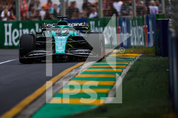 2022-04-08 - 18 STROLL Lance (can), Aston Martin F1 Team AMR22, action during the Formula 1 Heineken Australian Grand Prix 2022, 3rd round of the 2022 FIA Formula One World Championship, on the Albert Park Circuit, from April 8 to 10, 2022 in Melbourne, Australia - FORMULA 1 HEINEKEN AUSTRALIAN GRAND PRIX 2022, 3RD ROUND OF THE 2022 FIA FORMULA ONE WORLD CHAMPIONSHIP - FORMULA 1 - MOTORS