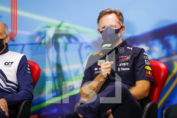 2022-04-08 - HORNER Christian (gbr), Team Principal of Red Bull Racing, portrait, press conference during the Formula 1 Heineken Australian Grand Prix 2022, 3rd round of the 2022 FIA Formula One World Championship, on the Albert Park Circuit, from April 8 to 10, 2022 in Melbourne, Australia - FORMULA 1 HEINEKEN AUSTRALIAN GRAND PRIX 2022, 3RD ROUND OF THE 2022 FIA FORMULA ONE WORLD CHAMPIONSHIP - FORMULA 1 - MOTORS