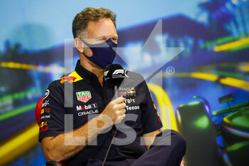 2022-04-08 - HORNER Christian (gbr), Team Principal of Red Bull Racing, portrait, press conference during the Formula 1 Heineken Australian Grand Prix 2022, 3rd round of the 2022 FIA Formula One World Championship, on the Albert Park Circuit, from April 8 to 10, 2022 in Melbourne, Australia - FORMULA 1 HEINEKEN AUSTRALIAN GRAND PRIX 2022, 3RD ROUND OF THE 2022 FIA FORMULA ONE WORLD CHAMPIONSHIP - FORMULA 1 - MOTORS
