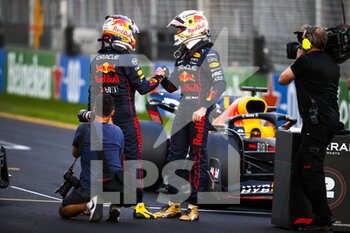 2022-04-09 - PEREZ Sergio (mex), Red Bull Racing RB18, VERSTAPPEN Max (ned), Red Bull Racing RB18, portrait during the Formula 1 Heineken Australian Grand Prix 2022, 3rd round of the 2022 FIA Formula One World Championship, on the Albert Park Circuit, from April 8 to 10, 2022 in Melbourne, Australia - FORMULA 1 HEINEKEN AUSTRALIAN GRAND PRIX 2022, 3RD ROUND OF THE 2022 FIA FORMULA ONE WORLD CHAMPIONSHIP - FORMULA 1 - MOTORS