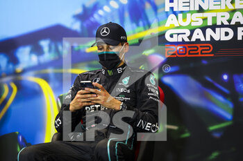 2022-04-09 - RUSSELL George (gbr), Mercedes AMG F1 Team W13, portrait, post race press conference during the Formula 1 Heineken Australian Grand Prix 2022, 3rd round of the 2022 FIA Formula One World Championship, on the Albert Park Circuit, from April 8 to 10, 2022 in Melbourne, Australia - FORMULA 1 HEINEKEN AUSTRALIAN GRAND PRIX 2022, 3RD ROUND OF THE 2022 FIA FORMULA ONE WORLD CHAMPIONSHIP - FORMULA 1 - MOTORS