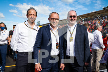 2022-04-10 - BAYER Peter, FIA Secretary General for Motor Sport, DOMENICALLI Stefano (ita), Chairman and CEO Formula One Group FOG, and REID Robert of the FIA, during the Formula 1 Heineken Australian Grand Prix 2022, 3rd round of the 2022 FIA Formula One World Championship, on the Albert Park Circuit, from April 8 to 10, 2022 in Melbourne, Australia - FORMULA 1 HEINEKEN AUSTRALIAN GRAND PRIX 2022, 3RD ROUND OF THE 2022 FIA FORMULA ONE WORLD CHAMPIONSHIP - FORMULA 1 - MOTORS