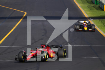 2022-04-10 - 16 LECLERC Charles (mco), Scuderia Ferrari F1-75, action during the Formula 1 Heineken Australian Grand Prix 2022, 3rd round of the 2022 FIA Formula One World Championship, on the Albert Park Circuit, from April 8 to 10, 2022 in Melbourne, Australia - FORMULA 1 HEINEKEN AUSTRALIAN GRAND PRIX 2022, 3RD ROUND OF THE 2022 FIA FORMULA ONE WORLD CHAMPIONSHIP - FORMULA 1 - MOTORS