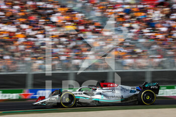 2022-04-10 - 63 RUSSELL George (gbr), Mercedes AMG F1 Team W13, action during the Formula 1 Heineken Australian Grand Prix 2022, 3rd round of the 2022 FIA Formula One World Championship, on the Albert Park Circuit, from April 8 to 10, 2022 in Melbourne, Australia - FORMULA 1 HEINEKEN AUSTRALIAN GRAND PRIX 2022, 3RD ROUND OF THE 2022 FIA FORMULA ONE WORLD CHAMPIONSHIP - FORMULA 1 - MOTORS