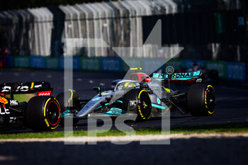 2022-04-10 - 44 HAMILTON Lewis (gbr), Mercedes AMG F1 Team W13, action during the Formula 1 Heineken Australian Grand Prix 2022, 3rd round of the 2022 FIA Formula One World Championship, on the Albert Park Circuit, from April 8 to 10, 2022 in Melbourne, Australia - FORMULA 1 HEINEKEN AUSTRALIAN GRAND PRIX 2022, 3RD ROUND OF THE 2022 FIA FORMULA ONE WORLD CHAMPIONSHIP - FORMULA 1 - MOTORS