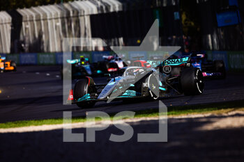 2022-04-10 - 63 RUSSELL George (gbr), Mercedes AMG F1 Team W13, action during the Formula 1 Heineken Australian Grand Prix 2022, 3rd round of the 2022 FIA Formula One World Championship, on the Albert Park Circuit, from April 8 to 10, 2022 in Melbourne, Australia - FORMULA 1 HEINEKEN AUSTRALIAN GRAND PRIX 2022, 3RD ROUND OF THE 2022 FIA FORMULA ONE WORLD CHAMPIONSHIP - FORMULA 1 - MOTORS
