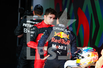 2022-04-10 - LECLERC Charles (mco), Scuderia Ferrari F1-75, PEREZ Sergio (mex), Red Bull Racing RB18, portrait during the Formula 1 Heineken Australian Grand Prix 2022, 3rd round of the 2022 FIA Formula One World Championship, on the Albert Park Circuit, from April 8 to 10, 2022 in Melbourne, Australia - FORMULA 1 HEINEKEN AUSTRALIAN GRAND PRIX 2022, 3RD ROUND OF THE 2022 FIA FORMULA ONE WORLD CHAMPIONSHIP - FORMULA 1 - MOTORS