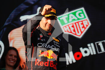 2022-04-10 - podium PEREZ Sergio (mex), Red Bull Racing RB18, portrait during the Formula 1 Heineken Australian Grand Prix 2022, 3rd round of the 2022 FIA Formula One World Championship, on the Albert Park Circuit, from April 8 to 10, 2022 in Melbourne, Australia - FORMULA 1 HEINEKEN AUSTRALIAN GRAND PRIX 2022, 3RD ROUND OF THE 2022 FIA FORMULA ONE WORLD CHAMPIONSHIP - FORMULA 1 - MOTORS