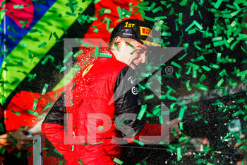2022-04-10 - podium LECLERC Charles (mco), Scuderia Ferrari F1-75, portrait during the Formula 1 Heineken Australian Grand Prix 2022, 3rd round of the 2022 FIA Formula One World Championship, on the Albert Park Circuit, from April 8 to 10, 2022 in Melbourne, Australia - FORMULA 1 HEINEKEN AUSTRALIAN GRAND PRIX 2022, 3RD ROUND OF THE 2022 FIA FORMULA ONE WORLD CHAMPIONSHIP - FORMULA 1 - MOTORS