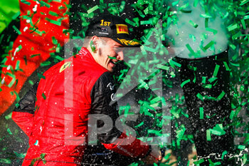 2022-04-10 - podium LECLERC Charles (mco), Scuderia Ferrari F1-75, portrait during the Formula 1 Heineken Australian Grand Prix 2022, 3rd round of the 2022 FIA Formula One World Championship, on the Albert Park Circuit, from April 8 to 10, 2022 in Melbourne, Australia - FORMULA 1 HEINEKEN AUSTRALIAN GRAND PRIX 2022, 3RD ROUND OF THE 2022 FIA FORMULA ONE WORLD CHAMPIONSHIP - FORMULA 1 - MOTORS
