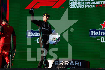 2022-04-10 - RUSSELL George (gbr), Mercedes AMG F1 Team W13, portrait podium during the Formula 1 Heineken Australian Grand Prix 2022, 3rd round of the 2022 FIA Formula One World Championship, on the Albert Park Circuit, from April 8 to 10, 2022 in Melbourne, Australia - FORMULA 1 HEINEKEN AUSTRALIAN GRAND PRIX 2022, 3RD ROUND OF THE 2022 FIA FORMULA ONE WORLD CHAMPIONSHIP - FORMULA 1 - MOTORS