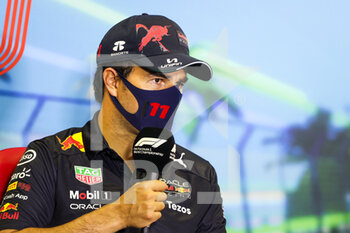 2022-04-10 - PEREZ Sergio (mex), Red Bull Racing RB18, portrait, post race press conference during the Formula 1 Heineken Australian Grand Prix 2022, 3rd round of the 2022 FIA Formula One World Championship, on the Albert Park Circuit, from April 8 to 10, 2022 in Melbourne, Australia - FORMULA 1 HEINEKEN AUSTRALIAN GRAND PRIX 2022, 3RD ROUND OF THE 2022 FIA FORMULA ONE WORLD CHAMPIONSHIP - FORMULA 1 - MOTORS