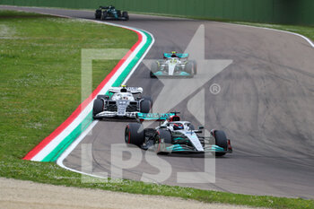 2022-04-23 -  George Russell (GBR) Mercedes W13 E Performance - FORMULA 1 ROLEX EMILIA ROMAGNA GRAND PRIX 2022, 4RD ROUND OF THE 2022 FIA FORMULA ONE WORLD CHAMPIONSHIP FREE PRACTISES AND SPRINT RACE - FORMULA 1 - MOTORS