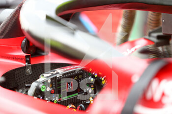 2022-04-24 - Scuderia Ferrari F1-75 Steering wheel - FORMULA 1 ROLEX EMILIA ROMAGNA GRAND PRIX 2022, 4RD ROUND OF THE 2022 FIA FORMULA ONE WORLD CHAMPIONSHIP RACE - FORMULA 1 - MOTORS