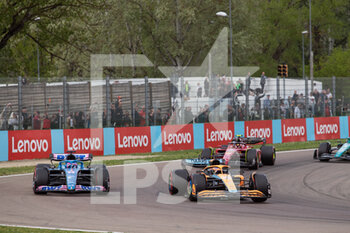 2022-04-23 - Start of the sprint race during the Formula 1 Grand Premio del Made in Italy e dell'Emilia-Romagna 2022, 4th round of the 2022 FIA Formula One World Championship, on the Imola Circuit, from April 22 to 24, 2022 in Imola, Italy - FORMULA 1 GRAND PREMIO DEL MADE IN ITALY E DELL'EMILIA-ROMAGNA 2022, 4TH ROUND OF THE 2022 FIA FORMULA ONE WORLD CHAMPIONSHIP - FORMULA 1 - MOTORS