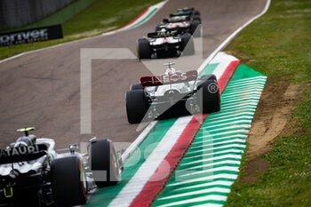 2022-04-23 - 63 RUSSELL George (gbr), Mercedes AMG F1 Team W13, action during the Formula 1 Grand Premio del Made in Italy e dell'Emilia-Romagna 2022, 4th round of the 2022 FIA Formula One World Championship, on the Imola Circuit, from April 22 to 24, 2022 in Imola, Italy - FORMULA 1 GRAND PREMIO DEL MADE IN ITALY E DELL'EMILIA-ROMAGNA 2022, 4TH ROUND OF THE 2022 FIA FORMULA ONE WORLD CHAMPIONSHIP - FORMULA 1 - MOTORS