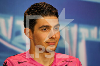 2022-05-06 - OCON Esteban (fra), Alpine F1 Team A522, actiont in the FIA Press Conference during the Formula 1 Crypto.com Miami Grand Prix 2022, 5th round of the 2022 FIA Formula One World Championship, on the Miami International Autodrome, from May 6 to 8, 2022 in Miami Gardens, Florida, United States of America - FORMULA 1 CRYPTO.COM MIAMI GRAND PRIX 2022, 5TH ROUND OF THE 2022 FIA FORMULA ONE WORLD CHAMPIONSHIP - FORMULA 1 - MOTORS