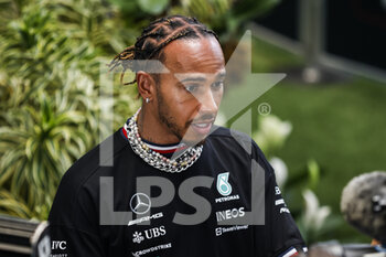 2022-05-06 - HAMILTON Lewis (gbr), Mercedes AMG F1 Team W13, portrait during the Formula 1 Crypto.com Miami Grand Prix 2022, 5th round of the 2022 FIA Formula One World Championship, on the Miami International Autodrome, from May 6 to 8, 2022 in Miami Gardens, Florida, United States of America - FORMULA 1 CRYPTO.COM MIAMI GRAND PRIX 2022, 5TH ROUND OF THE 2022 FIA FORMULA ONE WORLD CHAMPIONSHIP - FORMULA 1 - MOTORS