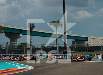 2022-05-06 - 06.05.2022, Miami International Autodrome, Miami, FORMULA 1 CRYPTO.COM MIAMI GRAND PRIX
,im Bild
Lando Norris (GBR), McLaren F1 Team, Daniel Ricciardo (AUS), McLaren F1 Team - 2022 FORMULA 1 CRYPTO.COM MIAMI GRAND PRIX - FORMULA 1 - MOTORS