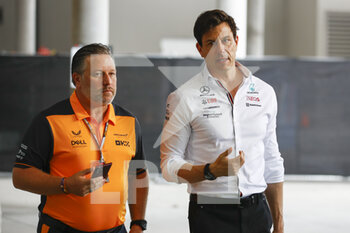 2022-05-07 - BROWN Zak (usa), CEO of of McLaren Racing, portrait WOLFF Toto (aut), Team Principal & CEO of Mercedes AMG F1 Team, portrait during the Formula 1 Crypto.com Miami Grand Prix 2022, 5th round of the 2022 FIA Formula One World Championship, on the Miami International Autodrome, from May 6 to 8, 2022 in Miami Gardens, Florida, United States of America - FORMULA 1 CRYPTO.COM MIAMI GRAND PRIX 2022, 5TH ROUND OF THE 2022 FIA FORMULA ONE WORLD CHAMPIONSHIP - FORMULA 1 - MOTORS