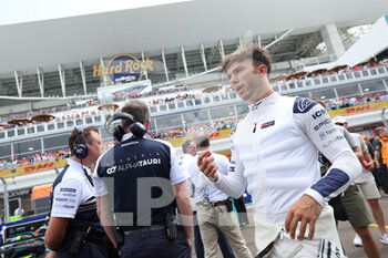 2022-05-08 - GASLY Pierre (fra), Scuderia AlphaTauri AT03, portrait, starting grid, grille de depart, during the Formula 1 Crypto.com Miami Grand Prix 2022, 5th round of the 2022 FIA Formula One World Championship, on the Miami International Autodrome, from May 6 to 8, 2022 in Miami Gardens, Florida, United States of America - FORMULA 1 CRYPTO.COM MIAMI GRAND PRIX 2022, 5TH ROUND OF THE 2022 FIA FORMULA ONE WORLD CHAMPIONSHIP - FORMULA 1 - MOTORS