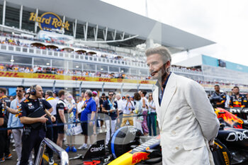 2022-05-08 - David Beckham, former football player during the Formula 1 Crypto.com Miami Grand Prix 2022, 5th round of the 2022 FIA Formula One World Championship, on the Miami International Autodrome, from May 6 to 8, 2022 in Miami Gardens, Florida, United States of America - FORMULA 1 CRYPTO.COM MIAMI GRAND PRIX 2022, 5TH ROUND OF THE 2022 FIA FORMULA ONE WORLD CHAMPIONSHIP - FORMULA 1 - MOTORS